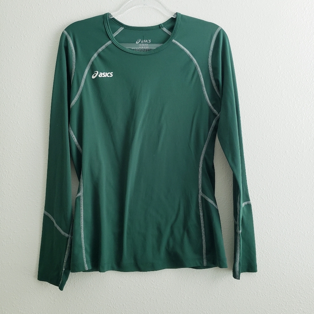 ASICS Womens Athletic Volleycross Long Sleeve Jersey T-shirt - Picture 2 of 7